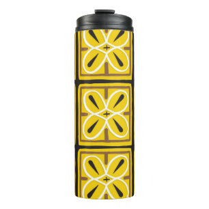 Vintage Ornamental Tiles Pattern Design Thermal Tumbler