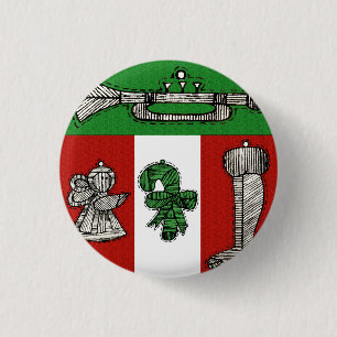 Vintage Ornaments 3 Cm Round Badge