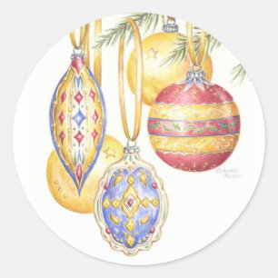 Vintage Ornaments Christmas Stickers