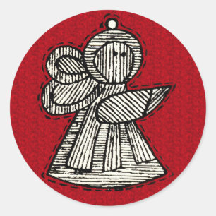 Vintage Ornaments Classic Round Sticker
