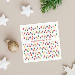 Vintage Ornaments & Garland Napkin