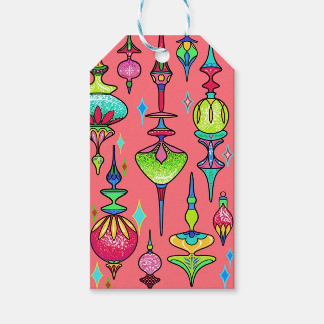 Vintage ornaments gift tag (Front)