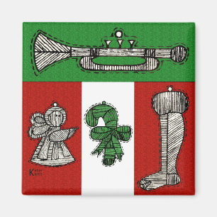 Vintage Ornaments Magnet