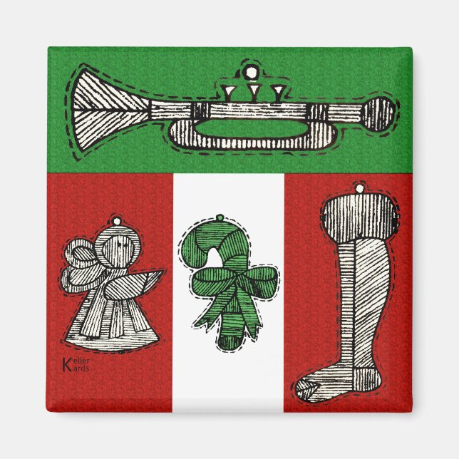 Vintage Ornaments Magnet (Front)