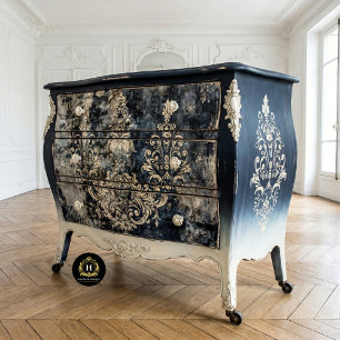 Vintage Ornate Floral Gothic Wedding  Decoupage  Tissue Paper