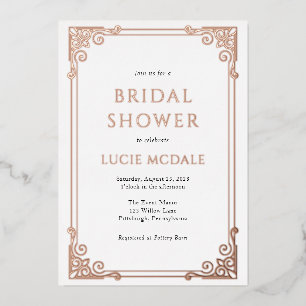 Vintage Ornate Frame Bridal Shower Real