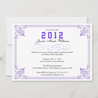 Vintage & Ornate Graduation Invitation