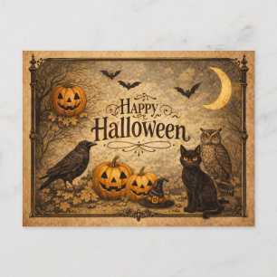 Vintage Ornate Halloween Holiday Postcard