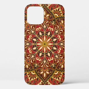 vintage ornate pattern with floral elements. Orien iPhone 12 Case