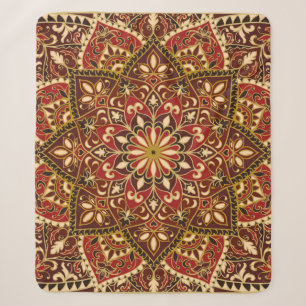 vintage ornate pattern with floral elements. Orien Sherpa Blanket