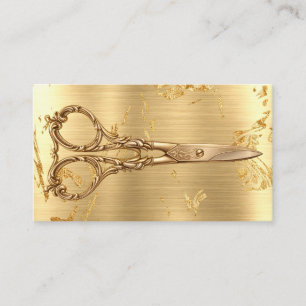 Vintage Ornate Scissors Tailor Sewing Business  Card