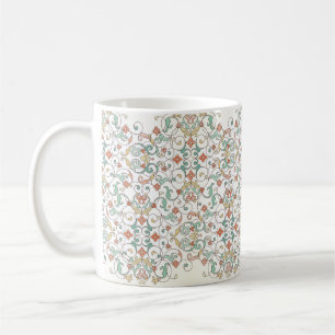 vintage ornate seamless border in Eastern style. O Coffee Mug