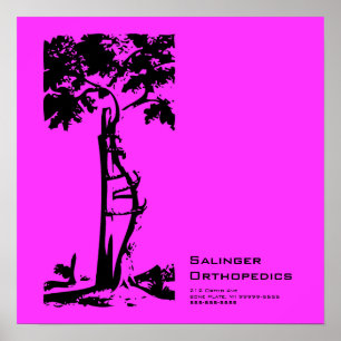 Vintage Orthopaedic Crooked Tree Medical Art Poster