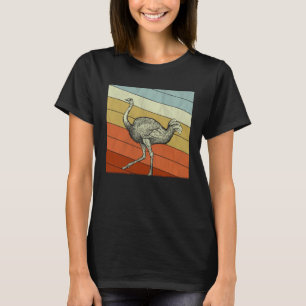 Vintage Ostriches for Boys Girls Ostriches Retro T-Shirt