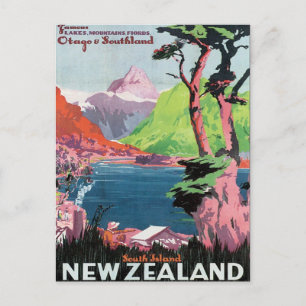 Vintage Otago New Zealand Postcard