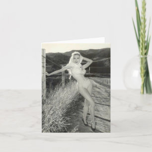 Vintage "Out for a Stroll" Note Card