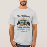 Vintage Outdoor Family Camping RV Van Road Trip T-Shirt<br><div class="desc">Personalised merchandise for family vacation,  family reunion or family trip. Customise the text and wording to fit your occasion.</div>