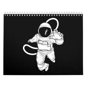 Vintage Outer Space  Funny Astronaut Calendar
