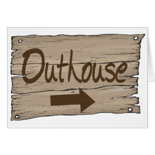 vintage outhouse right