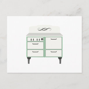 Vintage Oven Postcard