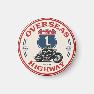 vintage Overseas Highway florida keys road gifts Magnet