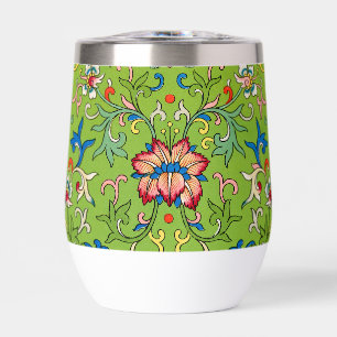 Vintage Owen Jones Chinese Ornament Green Floral