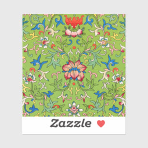 Vintage Owen Jones Chinese Ornament Green Floral