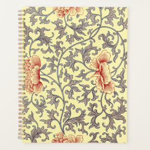 Vintage Owen Jones Chinoiserie Peony Floral Design Planner