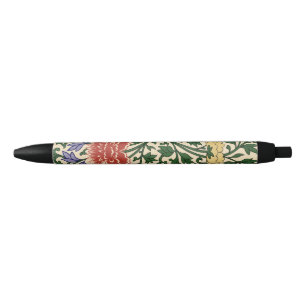 Vintage Owen Jones Chinoiserie Peony Pattern Black Ink Pen