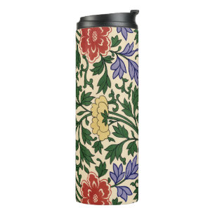 Vintage Owen Jones Chinoiserie Peony Pattern Thermal Tumbler