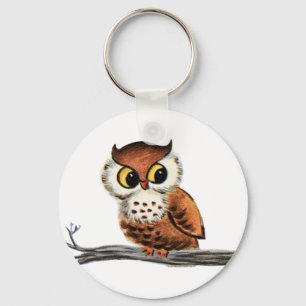 Vintage Owl Key Ring