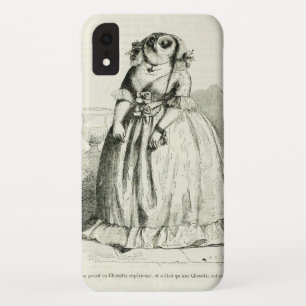 Vintage Owl Woman iPhone XR Case