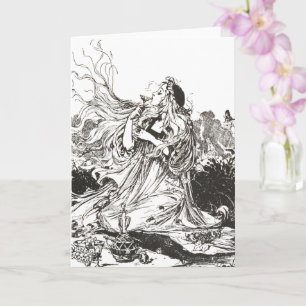 Vintage Oz Art Nouveau Goddess "Polychrome" Card