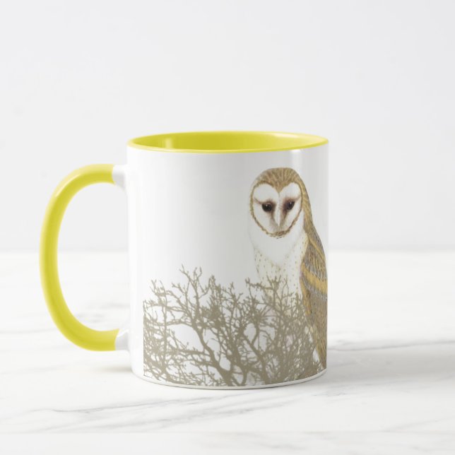 Vintage Painted Owl Coffee Mug (Left)