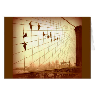 Vintage Painters Brooklyn Bridge
