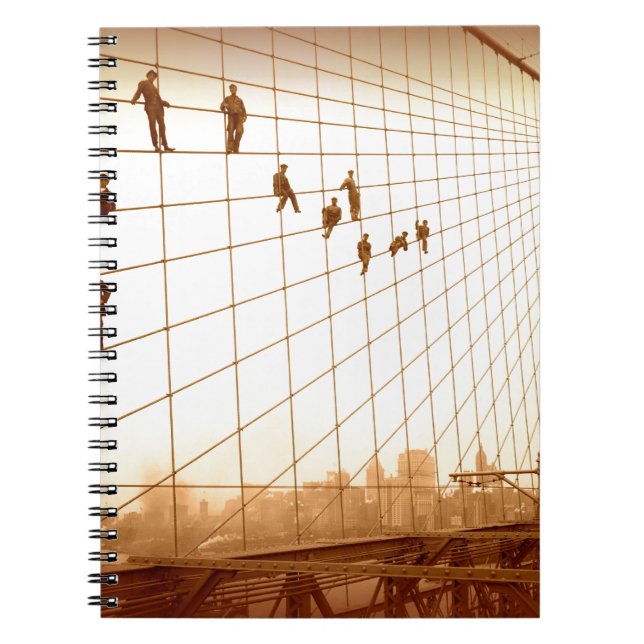 Vintage Painters Brooklyn Bridge Notebook (Front)