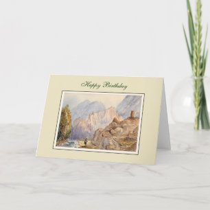 Vintage painting card