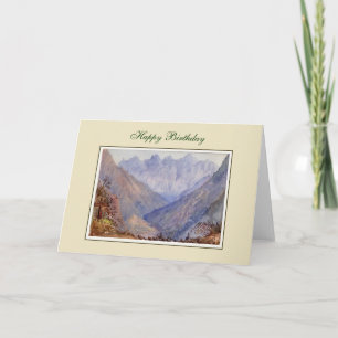 Vintage painting card