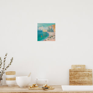 Vintage Painting of Seaside (Beach Aesthetic) Poster