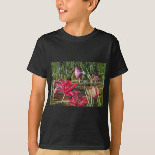 Vintage Painting Pink Blossoms Flowers T-Shirt