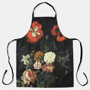 Vintage painting Still Life with Flowers  Apron