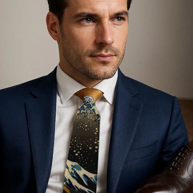 Vintage Painting The Great Wave Japanese Artist  Tie (Vintage Painting The Great Wave Japanese Artist Neck Tie)