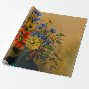 Vintage painting Wildflowers Wrapping Paper
