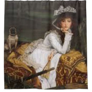VINTAGE PAINTINGS SHOWER CURTAIN