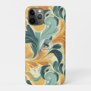 Vintage Paisley-Inspired Leaf Pattern (1) iPhone 11 Pro Case