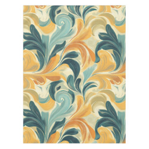 Vintage Paisley-Inspired Leaf Pattern (1) Tablecloth