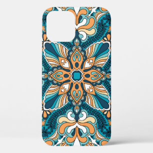vintage paisley kerchief ornament print. Silk head iPhone 12 Case