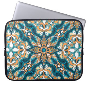 vintage paisley kerchief ornament print. Silk head Laptop Sleeve