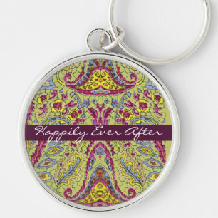 Vintage Paisley Key Ring