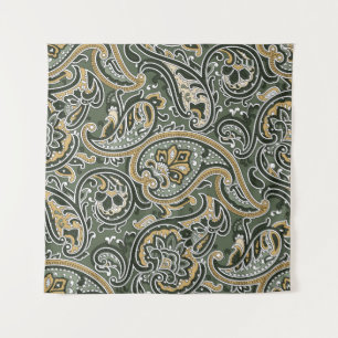 vintage Paisley oriental ethnic Pattern Seamless p Tapestry